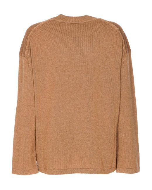 Max Mara Brown Pisano Sweater Wool