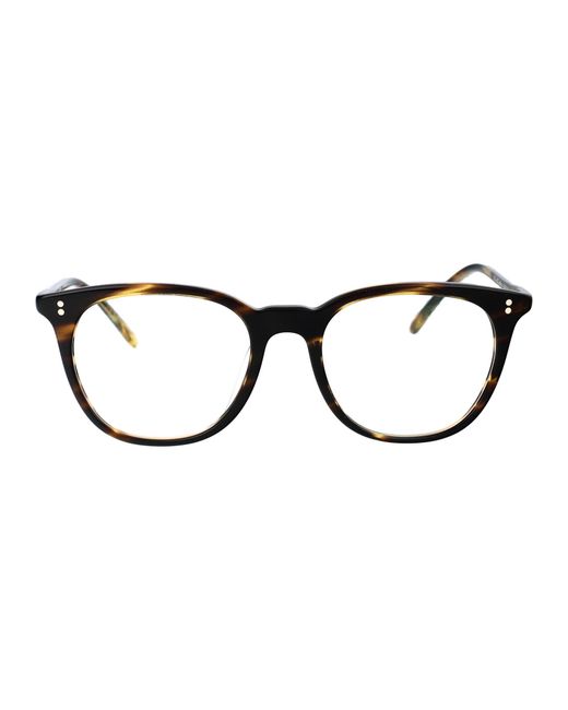 Oliver Peoples Brown Cocobolo Acetate Optical Glasses