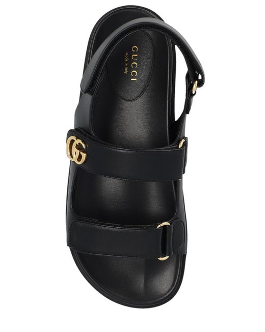 Gucci Black Double G Sandal