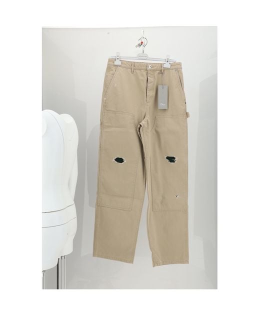 Dior Natural Jeans Carpenter Cotton for men