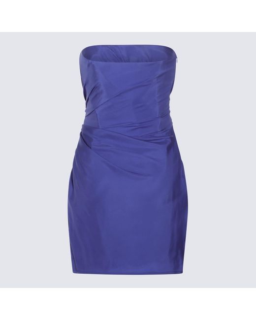 GAUGE81 Blue Purple Silk Dress