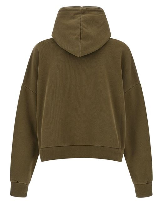 Entire studios Green Eternal Zip Washed Hoodie for men