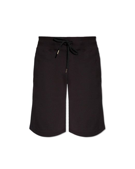 Versace Black Shorts With Logo, for men