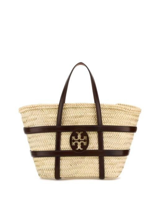 Tory Burch Metallic Raffia Ella Bucket Bag