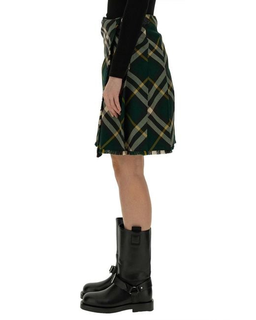 Burberry Black Mini Skirt Wool
