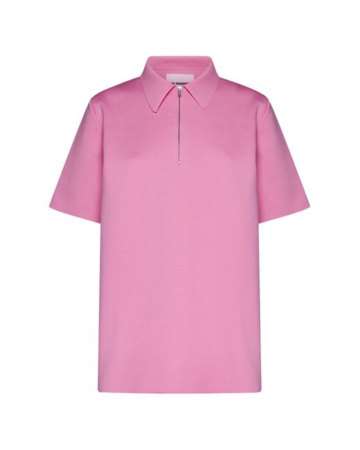 Jil Sander Pink T-shirts And Polos
