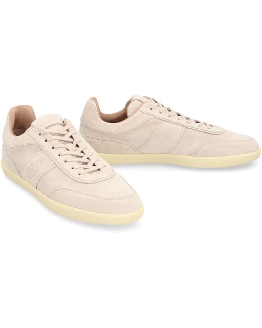 Tod's Natural Tabs Leather Low Sneakers for men