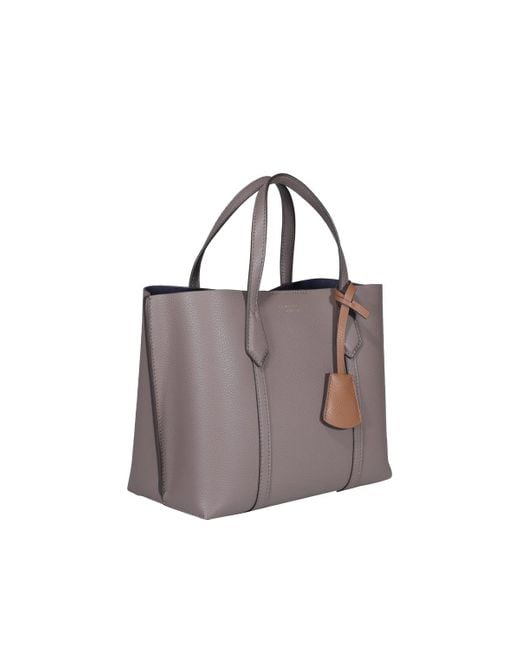 Tory Burch Perry Small Tote Bag in Grey