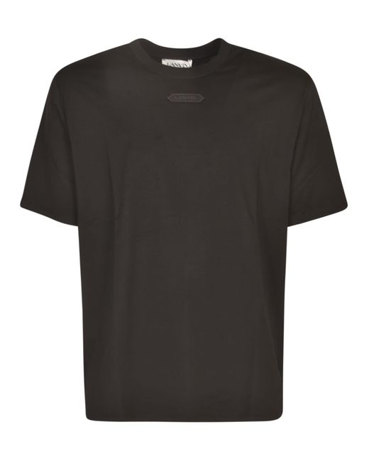 Lanvin Black Logo Patch T-Shirt