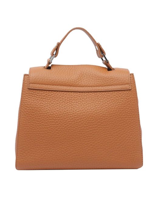 Orciani Brown Small Soft Sveva Handbag