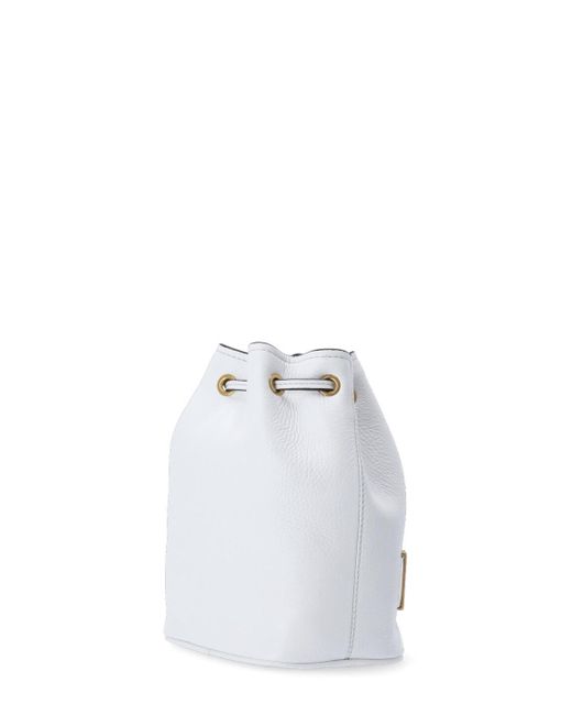 Moschino Lettering Bucket Bag in White Lyst