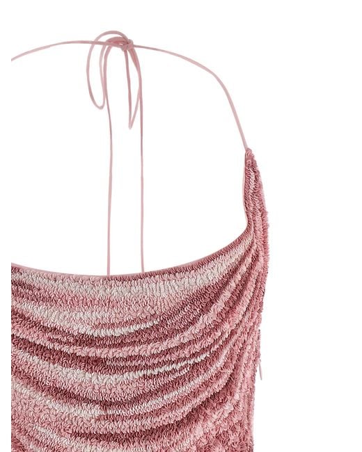 Balmain Red Sequin Dress