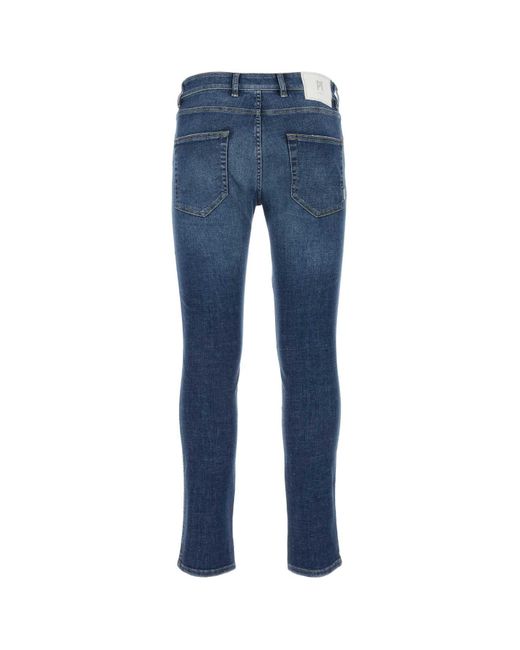PT01 Blue Stretch Denim Rock Jeans for men