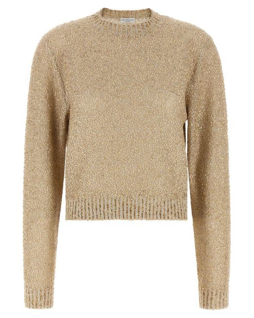 Brunello Cucinelli Natural Linen Cardigan Clothing