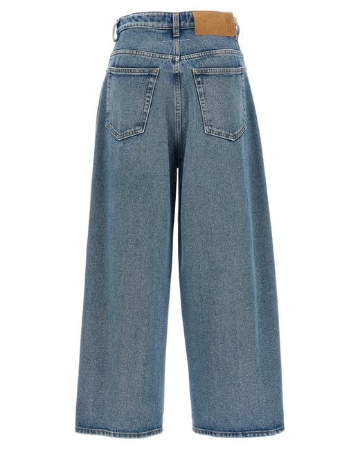 MM6 by Maison Martin Margiela Blue Used Effect Jeans