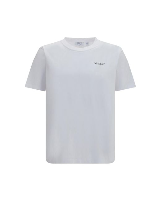 Off-White c/o Virgil Abloh White Small Bookish T-Shirt Cotton T-Shirts for men