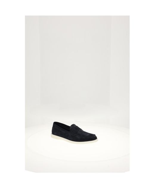 Dior White Loafers Granville Suede for men