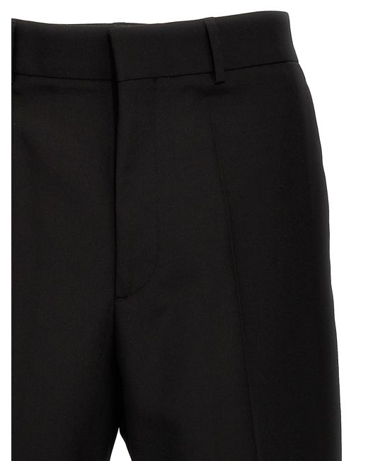 Valentino Garavani Black Wool Pants Virgin for men