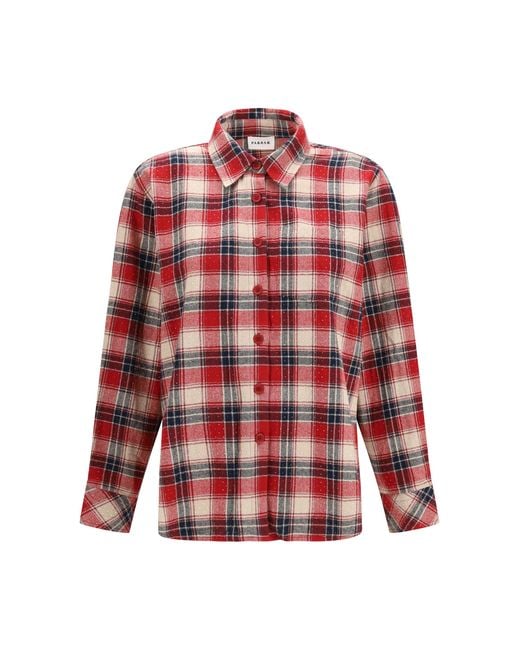 P.A.R.O.S.H. Red Cowboy Shirt Cotton