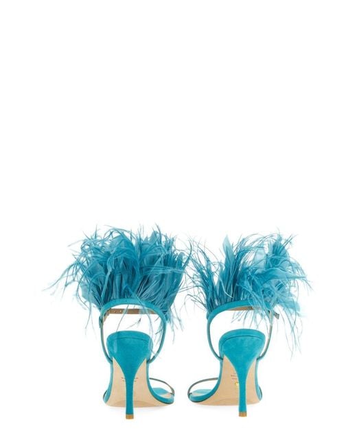 Stuart Weitzman Blue Plume 100 Sandals Not Specified