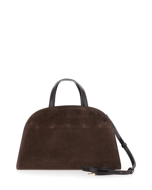 Tory Burch Brown Tote Bag Romy Leather Calf Handbags