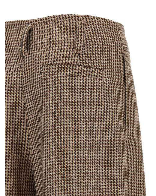 Brunello Cucinelli Natural Virgin Wool Flared Pants