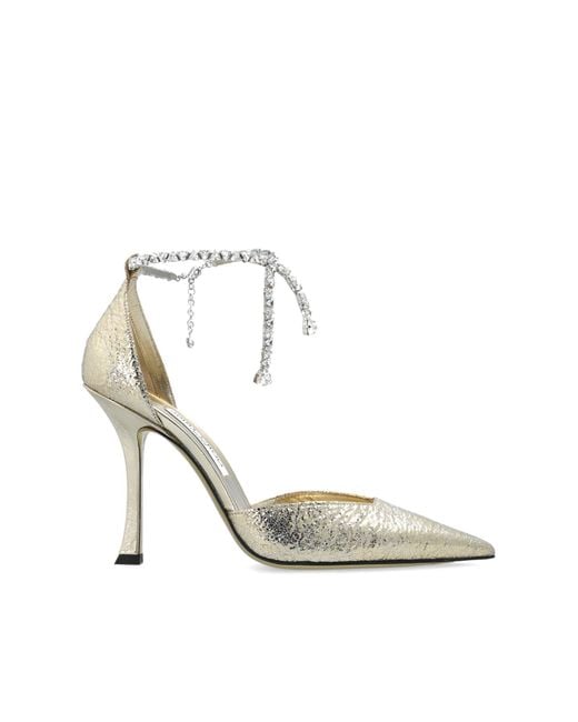 Jimmy Choo White High Heels Stevie