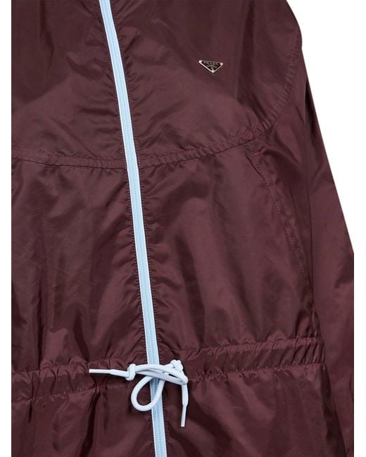 Prada Purple Re-Nylon Blouson Jacket Recycled Polyamide Bomber