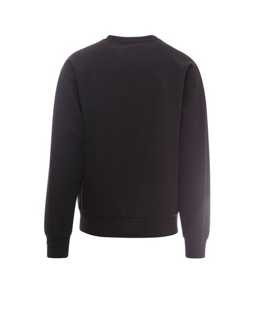 Dolce & Gabbana Black Dg Logo Patch Sweatshirt for men