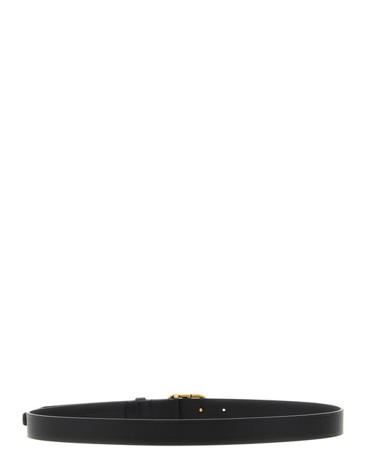 Balenciaga Black 'Bb Thin' Belt