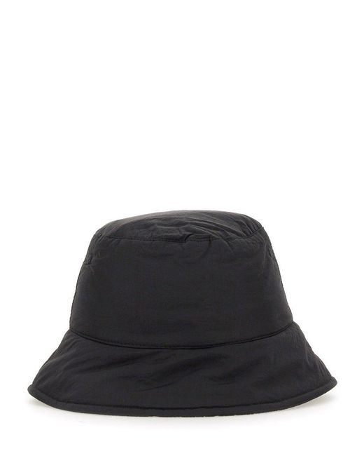 Versace Black Logo Detailed Bucket Hat