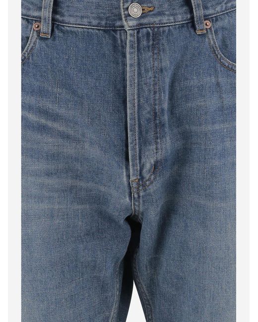 Saint Laurent Blue Mick Jeans Cotton Denim for men