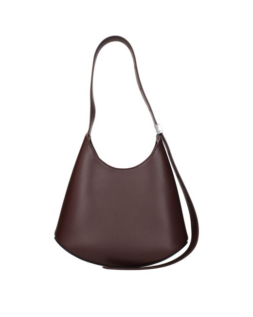 Jil Sander Brown Leather Shoulder Bag