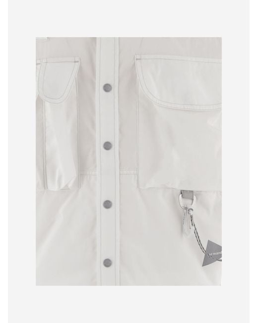 And Wander White Shirt Cotton-Blend for men