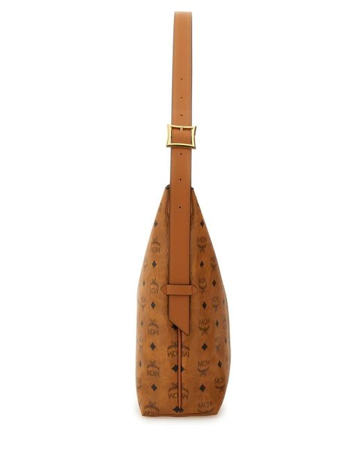 MCM Brown Aren Large Shoulder Bag