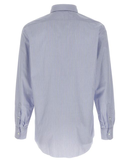 Maison Margiela Blue Striped Shirt for men