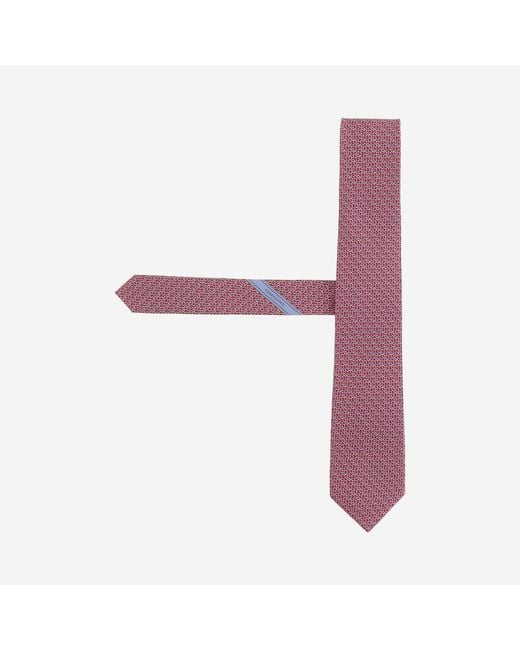 Ferragamo Purple Silk Tie Ties & Bow for men