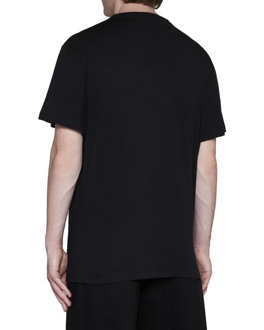 Alexander McQueen Black Logo Cotton T-shirt for men