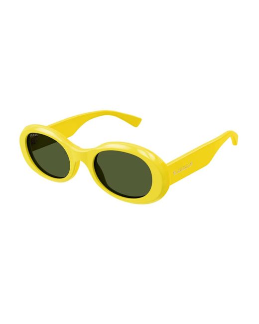 Gucci Yellow Gg1587S Linea Lettering Sunglasses