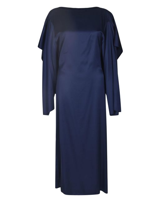 MM6 by Maison Martin Margiela Blue Layered Longsleeved Dress