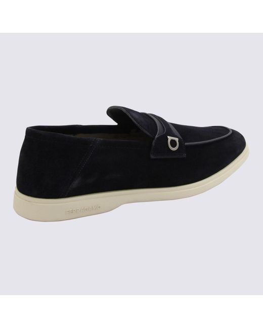 Ferragamo Black Dark Loafers for men