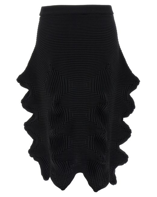Issey Miyake Black 'Linkage' Skirt
