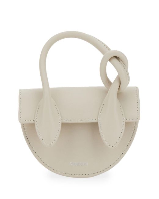 Yuzefi Mini Pretzel Bag in White Lyst