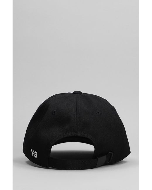 Y-3 Black Hats for men