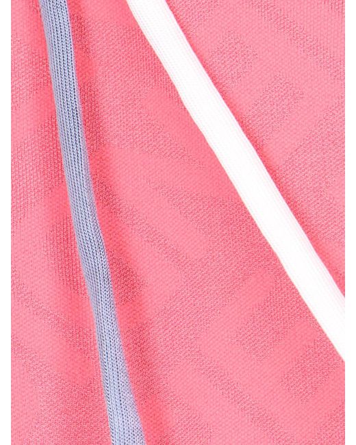 Fendi Logo Minidress in Pink | Lyst
