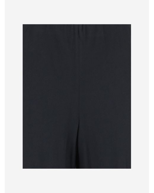 Vince Blue Fabric Pants Acetate Trousers