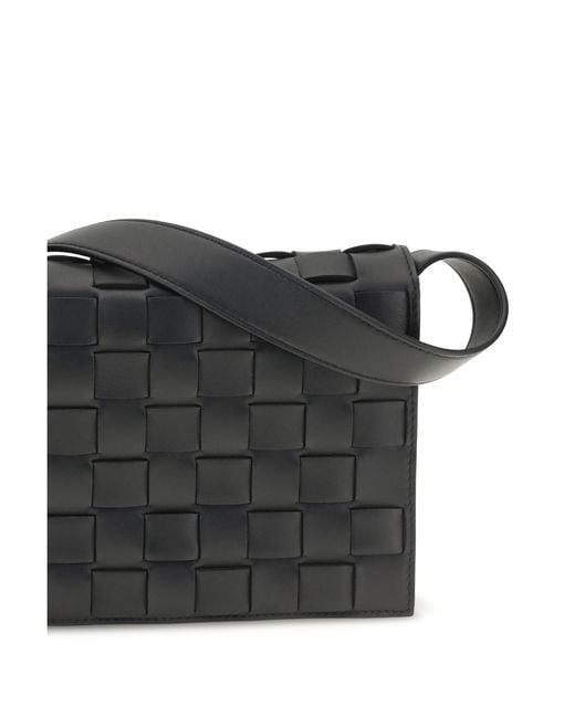 Bottega Veneta Gray Messenger Crossbody Bag Orto- Calf Leather Shoulder for men