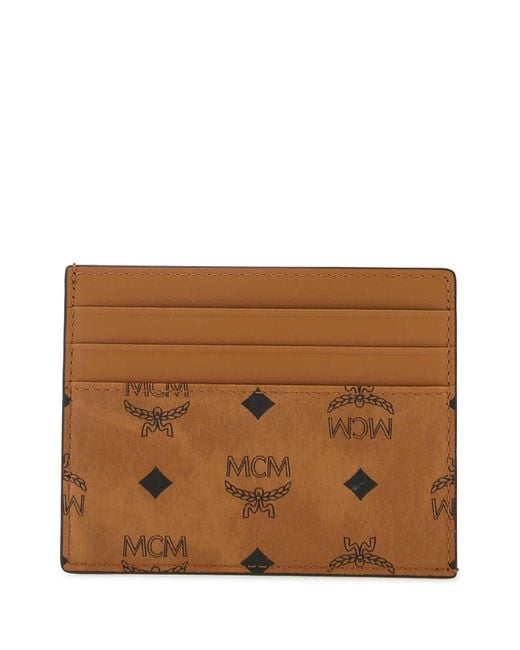 MCM Brown Leather Cardholder for men