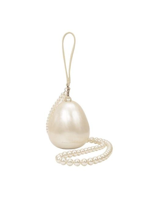 Simone Rocha Metallic Micro Egg Pouch