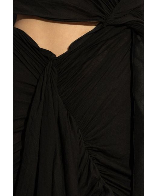 Rick Owens Black Dress Fog